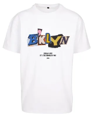 Image de Mister Tee - T-shirt « Brklyn » pour homme, taille oversize TN2612 (S) (blanc)
