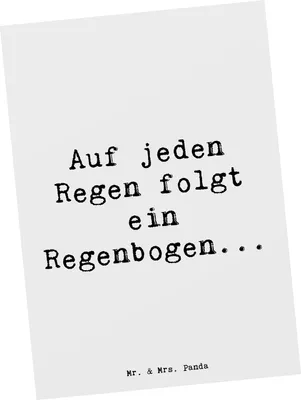 Produktbild von Mr. & Mrs. Panda Ansichtskarte Spruch Mit Enttäuschungen umgehen - Weiß - Geschenk, Postkarte, Kunstkarten, Trost, Mutmacher, Vertrauem, Zuversicht, Postkarten, Fotokarte