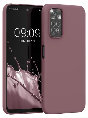 Produktbild von kwmobile Hülle für Xiaomi Redmi Note 11 / Note 11S TPU Case - Handyhülle unterstützt kabelloses Laden, flexible Schutzhülle, gummiertes Cover in Grape