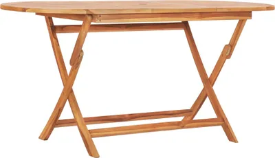 Immagine prodotto di vidaXL Tavolo da giardino pieghevole 160×80×75 cm in legno massiccio teak