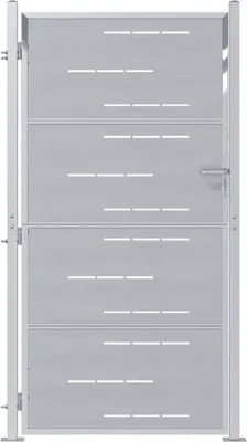 Produktbild von vidaXL Gartentor 85 x 174 cm Edelstahl Silber Abschließbar