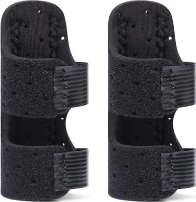 Image de ACWOO Attelle pour doigts Lisseur de doigts Stabilisateur noir
