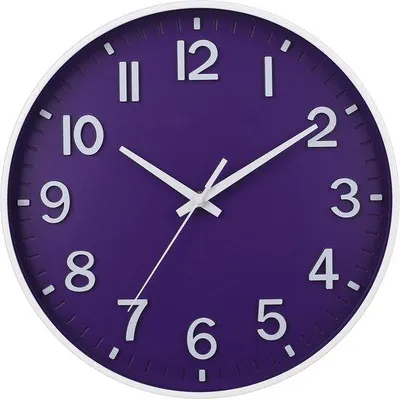 Image de Horloge murale silencieuse de 30 cm avec chiffres arabes, pour le salon, la cuisine ou le bureau