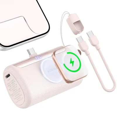 Produktbild von RORRY PalmGo Powerbank,10000mAh Mini Power Bank PD 22.5W Integrierter USB C