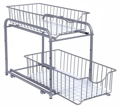 Produktbild von Küchenregal aus Stahl – Aufbewahrungsregal für die Speisekammer – Platzsparend – 21 x 36,5 x 33,7 cm