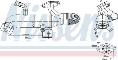 Obrázek produktu pro Chladič Egr Ventilu Ford 1.8Tdci