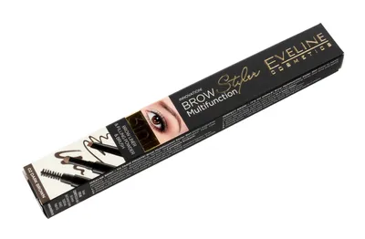 Obrázok produktu pre Eveline Cosmetics Brow Styler – ceruzka na obočie, dlhotrvajúci efekt, krytie, Odtieň 02 - dark brown
