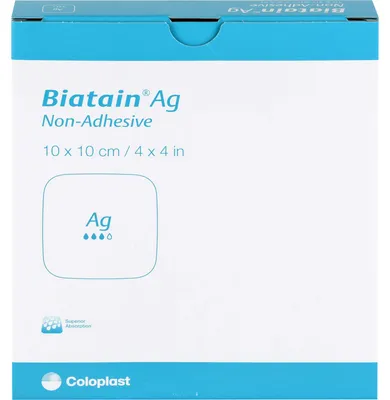 Produktbild von Biatain Ag Schaumverband nicht-haftend 10x10cm, 5 St VER