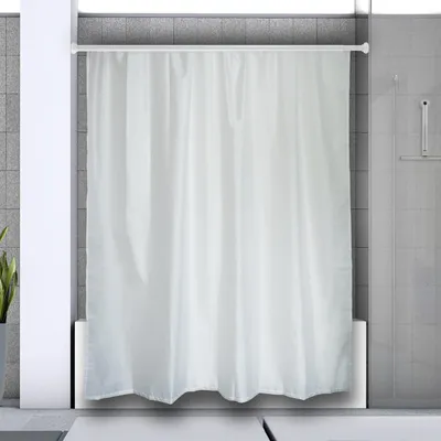 Produktbild von Spirella Duschvorhangstange - ausziehbar von 75 bis 125 cm - Klick- und Clip-System