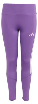 Produktbild von adidas Girl's TRAIN ESSENTIALS 3-STRIPES LEGGINGS, active purple/ice lavender, 1