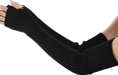 Produktbild von Langer Armhandschuh Sonnenfast exquisit Gemütlicher Sommer langes Fäustling für den Außenbereich - (schwarz)