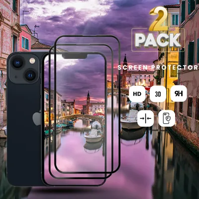 Produktbild von 2-Pack Apple iPhone 13 - Gehärtetes Glas 9H - Hochwertiger 3D-Displayschutz