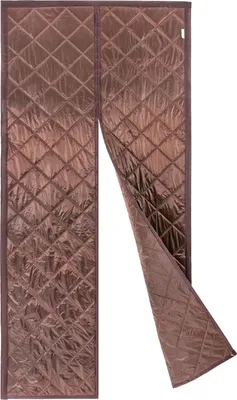Obrázok produktu pre Magnetická tepelnoizolačná závesná clona – závesná clona na dvere – tepelnoizolačná – vetruvzdorná a vodotesná – PVC – rozmery 100 x 210 cm – hnedá