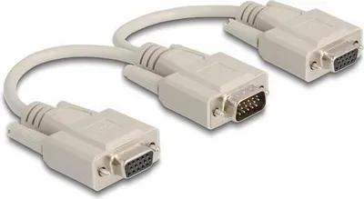 Image de DELOCK Adaptateur VGA Delock VGA -> 2xVGA mâle/femelle 20cm