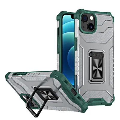 Image de Étui Crystal Ring Case Vert pour iPhone 13 KP13921