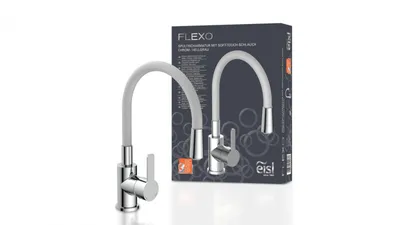 Obrázek produktu pro eisl kuchyňská baterie FLEXO, flexibilní kuchyňská baterie s funkcí úspory vody, 360° otočná kuchyňská baterie