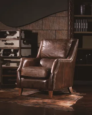 Obrázek produktu pro Křeslo křeslo obývací pokoj křeslo čalouněné křeslo vintage křeslo z pravé kůže