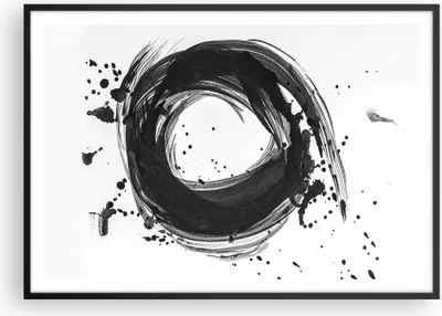 Produktbild von Gerahmtes Poster - Schwarzer Rahmen - Abstraktion Rad Aquarell - 100x70 cm - Wand Bild - Wanddeko - Wandbilder - Kunstposter - Wandposter - Bilderrahmen - Bilder - Kunstdruck - P2BAA100x70-4371