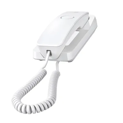 Produktbild von Gigaset DESK 200, Analoges Telefon, Kabelgebundenes Mobilteil, 10 Eintragungen, Weiß