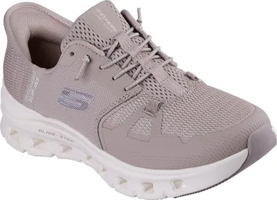A single gray Skechers shoe is shown against a white background.