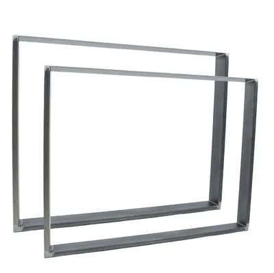 Zdjęcie produktu dla Natural Goods Berlin Prowadnice meblowe RECHTECK, prowadnice stołowe, nogi stołowe, rama stołu, stół jadalny, ława, stolik kawowy, industrialne, W90xH72 cm, 2 szt