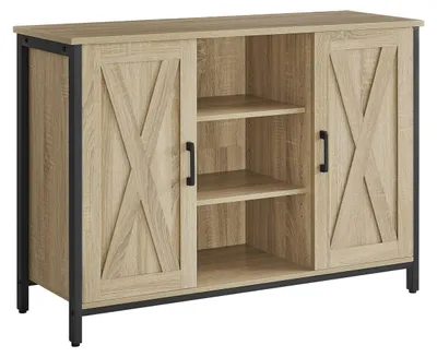 Immagine prodotto di Mobile Credenza Industiale Sonoma con Ante e Vani a Giorno