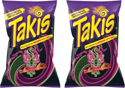Produktbild von Dragon Sweet Chili Takis 2x280 | BIG PACK | Takis Hero Pack Bundle | Special Edition TAKIS DRAGON | Chips+Heartforcards Versandschutz