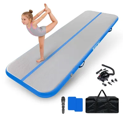 Produktbild von Luftmatte 3 m - Antirutsch Gymnastikmatte - Aufblasbare Turnmatte - Wasserfest - 150 KG belastbar