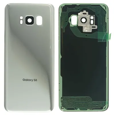Produktbild von Samsung Galaxy S8 (SM-G950F) Backcover + Kameraglas + Kleber, Silber