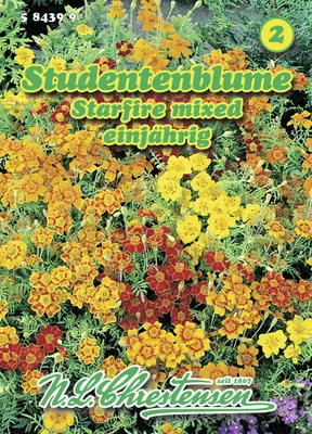 Produktbild von Studentenblume Starfire mixed | Studentenblumensamen von N.L. Chrestensen