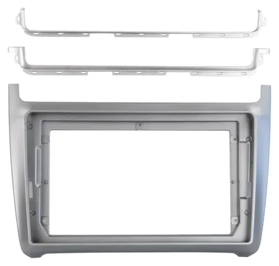 Produktbild von 9" Radioblende VW Polo(6R) 04/2014-07/2017 silber