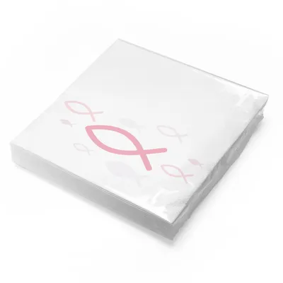 Produktbild von itenga Servietten Fisch Rosa 30 x 30 cm 3-lagig 20 Stück