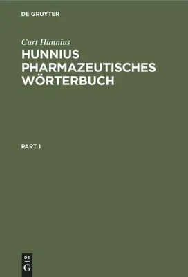 Produktbild von Hunnius pharmazeutisches Wörterbuch