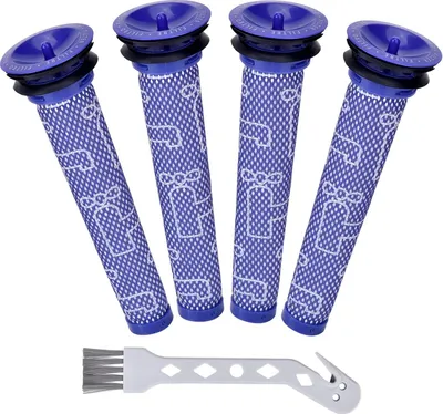 Produktbild von 4 Stück Ersatzteile Filter für  V6 V7 V8, Waschbar Ersatzfilter Vorfilter für  DC58 DC59 DC61 DC62 Animal Pro Absolute Motorhead Digital Slim Staubsauger Zubehör Vormotorfilter 965661–01