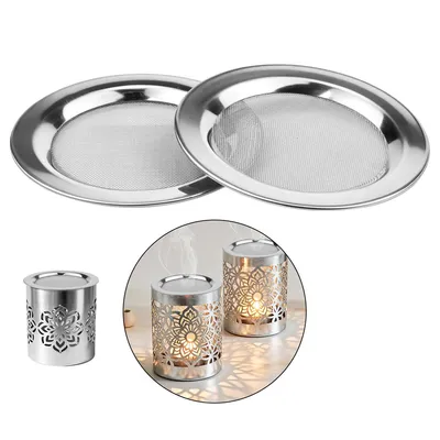 Produktbild von 2er Set Edelstahl Räuchersiebe Ø10 cm – Feinmaschige, hitzebeständige Siebe für Duftlampen, Räucherstövchen & Ölbrenner