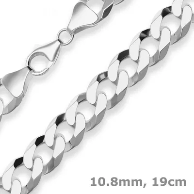 10-8mm-Armband-Panzerkette-aus-925-Silber-19cm