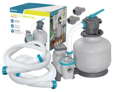 Obrázek produktu pro Bestway 58486 písková filtrační pumpa pro bazény 11355 l/h spojky hadice