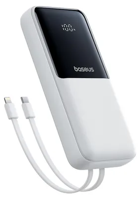 Produktbild von BASEUS POWERBANK 20000 mAh 22,5W USB-C USB MIT EINGEBAUTEN KABELN USB-C LIGHTNING