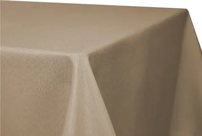 Produktbild von Tischdecke rechteckig 130x300 cm beige natur Leinenoptik Lotuseffekt Tischwäsche