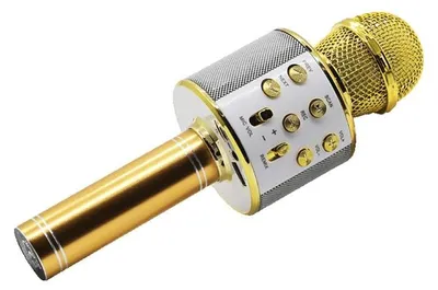 Obrázok produktu pre Karaoke mikrofón MANTA MIC10-G Zlatý