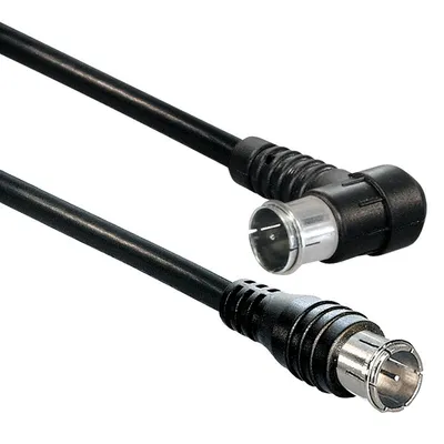 Produktbild von Transmedia Verbindungskabel; Quick-F-Stecker gerade - Quick-F-Winkelstecker, 2,5 m , FH 1-2 DQWS