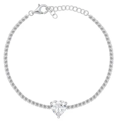 Immagine prodotto di Bracciale da tennis in argento con zirconi BRC142W
