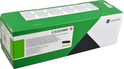 Obrázek produktu pro Lexmark C332HM0, 2500 str., Purpurová, 1 kusů