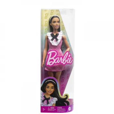 Obrázek produktu pro Panenka Barbie Fashionista – brunetka s čelenkou