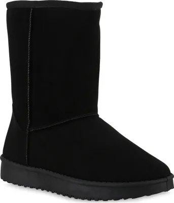 Produktbild von VAN HILL Damen Warm Gefütterte Schlupfstiefeletten Profil-Sohle Schuhe 902279, Farbe: Schwarz, Größe: 40
