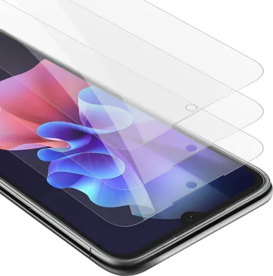 Produktbild von Cadorabo 3x Schutzfolie für Blackview A55 PRO in KRISTALL KLAR Gehärtetes Tempered Display-Schutzglas Panzerfolie