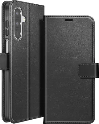 Immagine prodotto di Mayaxess, custodia a portafoglio per Galaxy A17 con cinturino e supporto, nero
