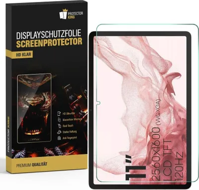 Produktbild von 2x Displayschutzfolie für Samsung Galaxy Tab S8 Displayfolie Schutzfolie HD KLAR