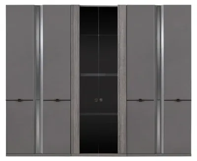 Produktbild von Schlafzimmer Set Bett Kleiderschrank Schrank Betten 2x Nachttische 4tlg.