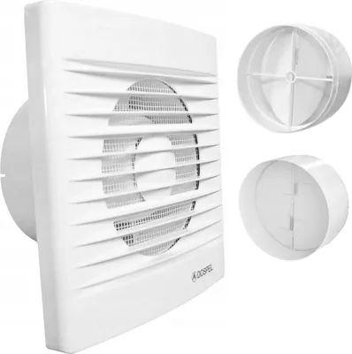 Image de Ventilateur mural WD-007-0003P - 120 mm - Blanc - Économe en énergie - Protection anti-insectes - Pratique